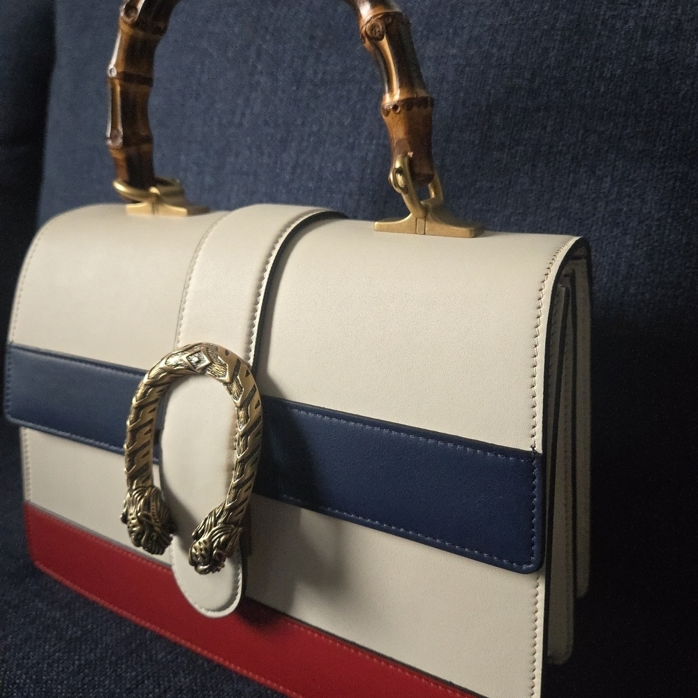 GUCCI EUC Dionysus Bamboo Top Handle Handbag Full Inclusion - Picture 3 of 17
